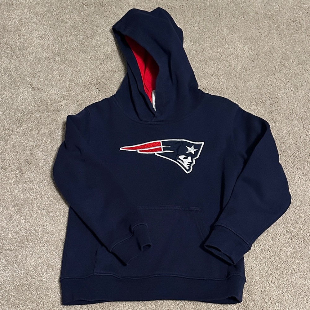 Kids Navy Patriots Hoodie with Logo